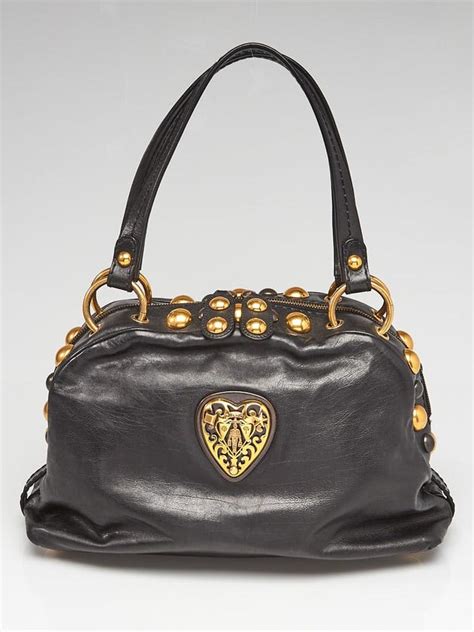 gucci dome satchel black babouska bag|gucci babouska leather bags.